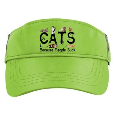 Cats Because People Suck Adult Drive Performance Visor