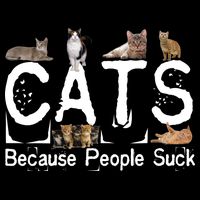 Cats Because People Suck Impact Tech Backpack