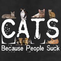 Cats Because People Suck Adult Drive Performance Visor