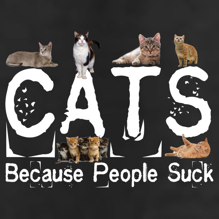 Cats Because People Suck Adult Drive Performance Visor