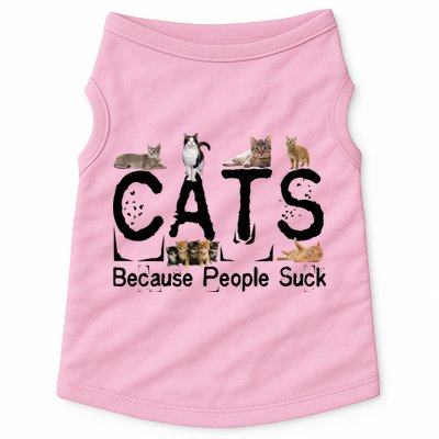 Cats Because People Suck Doggie Tank