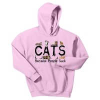 Cats Because People Suck Kids Hoodie