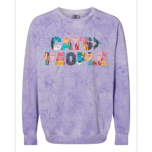 Cats Greater Than People Colorblast Crewneck Sweatshirt