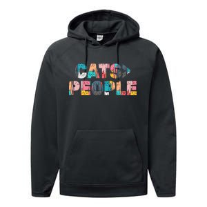 Cats Greater Than People Performance Fleece Hoodie