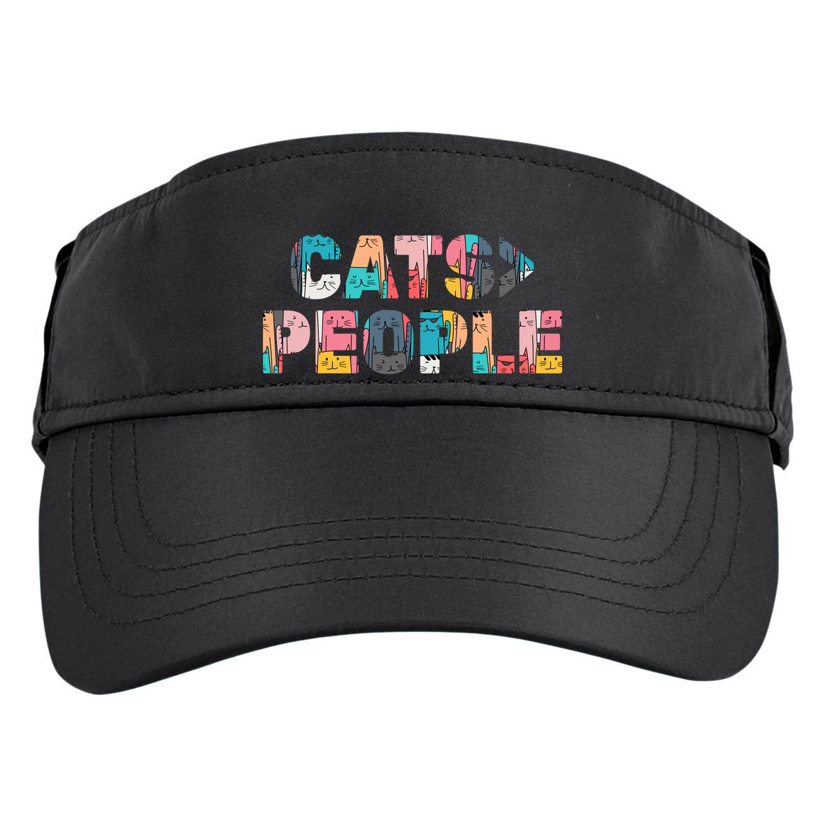 Cats Greater Than People Adult Drive Performance Visor