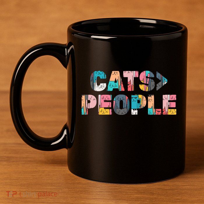 Cats Greater Than People 11oz C Handle Ceramic Mug