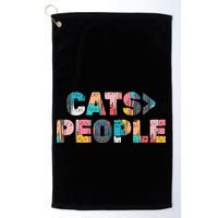 Cats Greater Than People Golf Towel