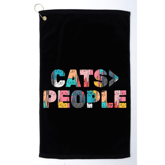 Cats Greater Than People Golf Towel