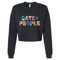 Cats Greater Than People Cropped Pullover Crew