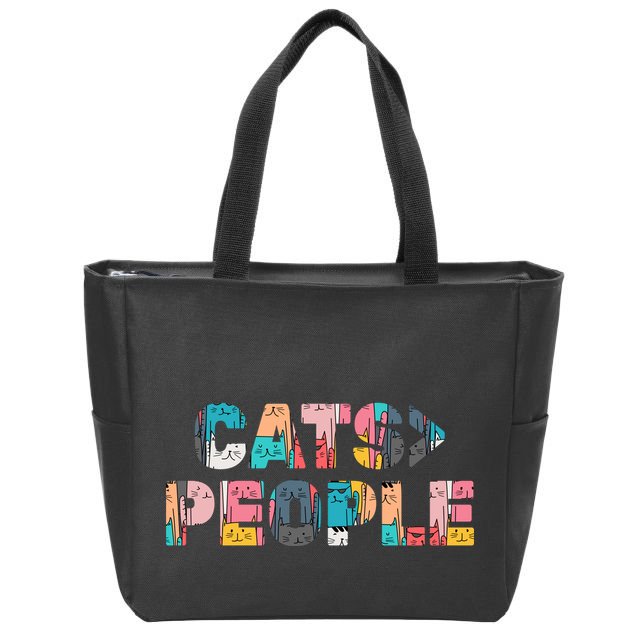Cats Greater Than People Zip Tote Bag