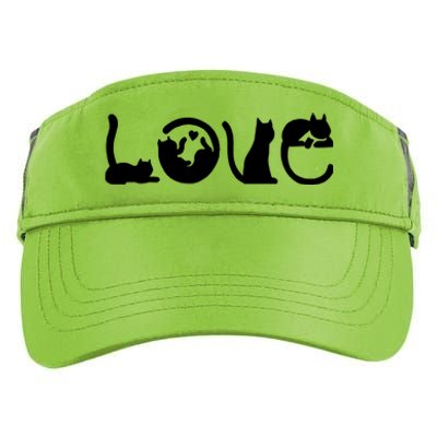 Cats Love Logo Adult Drive Performance Visor