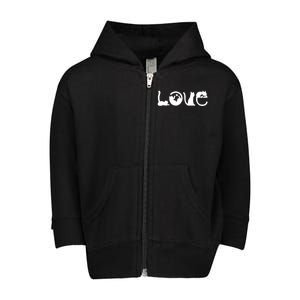 Cats Love Logo Toddler Zip Fleece Hoodie