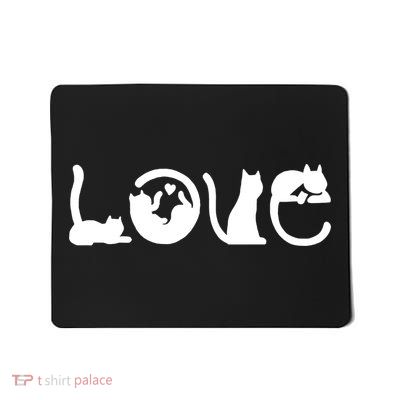 Cats Love Logo Mousepad