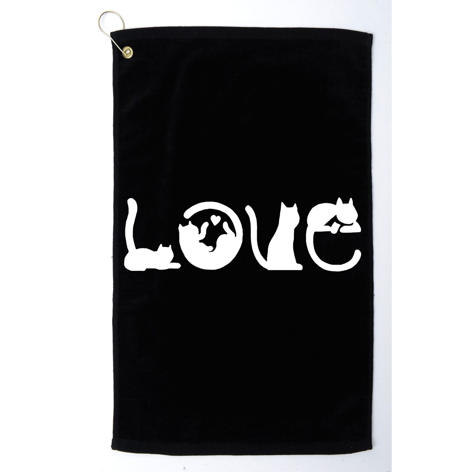 Cats Love Logo Golf Towel
