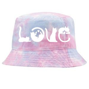 Cats Love Logo Tie-Dyed Bucket Hat