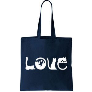 Cats Love Logo Tote Bag