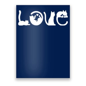 Cats Love Logo Poster