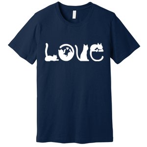 Cats Love Logo Premium T-Shirt