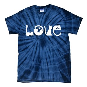 Cats Love Logo Tie-Dye T-Shirt