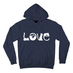 Cats Love Logo Tall Hoodie