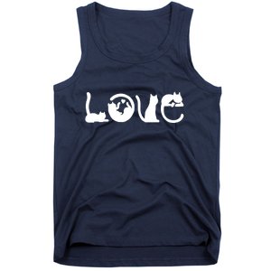 Cats Love Logo Tank Top