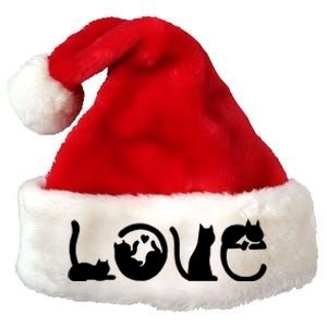 Cats Love Logo Premium Christmas Santa Hat