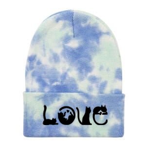 Cats Love Logo Tie Dye 12in Knit Beanie