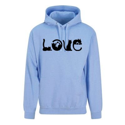 Cats Love Logo Unisex Surf Hoodie