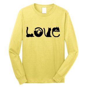 Cats Love Logo Long Sleeve Shirt