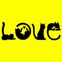 Cats Love Logo Button