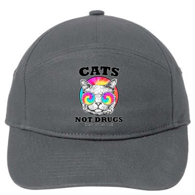 Cats Not Drugs Ok Sometimes Drugs 7-Panel Snapback Hat