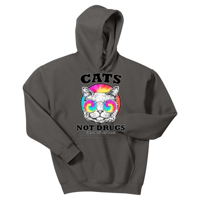 Cats Not Drugs Ok Sometimes Drugs Kids Hoodie