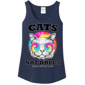 Cats Not Drugs Ok Sometimes Drugs Ladies Essential Tank