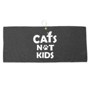 Cats Not Kids Large Microfiber Waffle Golf Towel