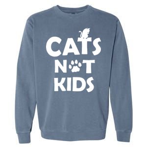 Cats Not Kids Garment-Dyed Sweatshirt