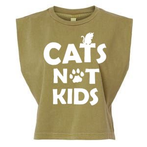 Cats Not Kids Garment-Dyed Women's Muscle Tee