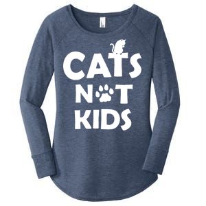 Cats Not Kids Women's Perfect Tri Tunic Long Sleeve Shirt