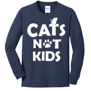 Cats Not Kids Kids Long Sleeve Shirt