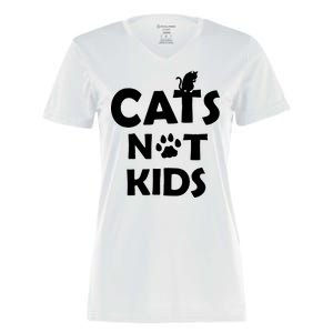 Cats Not Kids Women's Momentum V-Neck T-Shirt