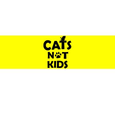 Cats Not Kids Bumper Sticker