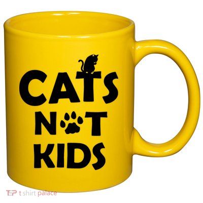 Cats Not Kids 11oz C Handle Ceramic Mug