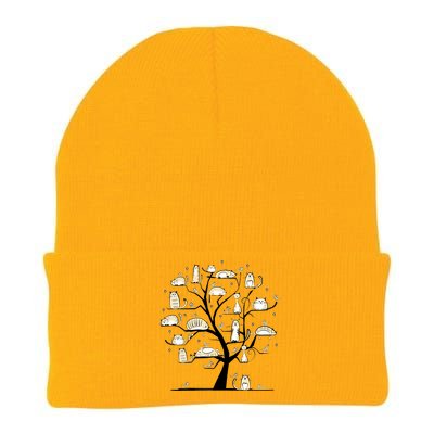 Cats On Trees Knit Cap Winter Beanie