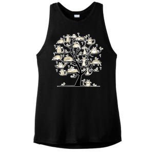 Cats On Trees Ladies PosiCharge Tri-Blend Wicking Tank