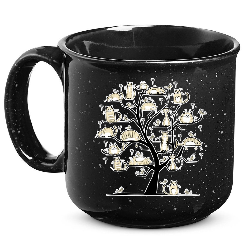 Cats On Trees 15oz Campfire Ceramic Mug