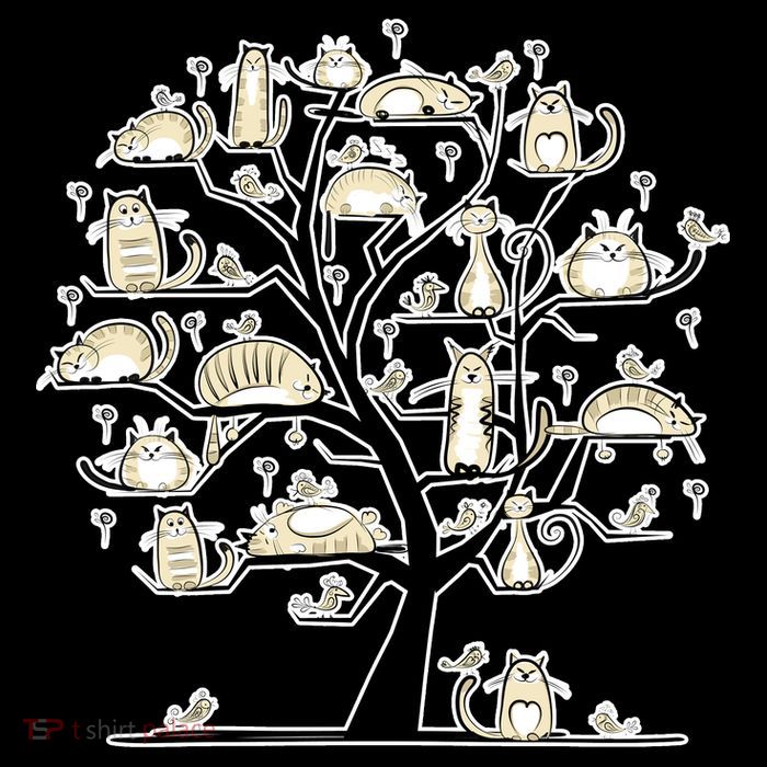 Cats On Trees 16 in Basic Backpack