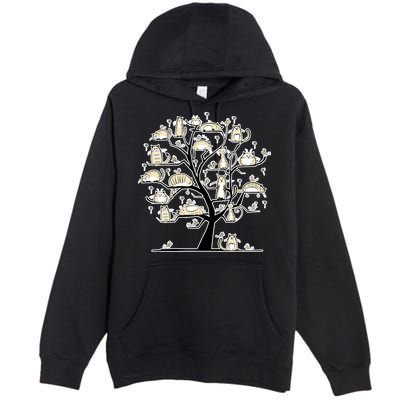 Cats On Trees Premium Pullover Hoodie
