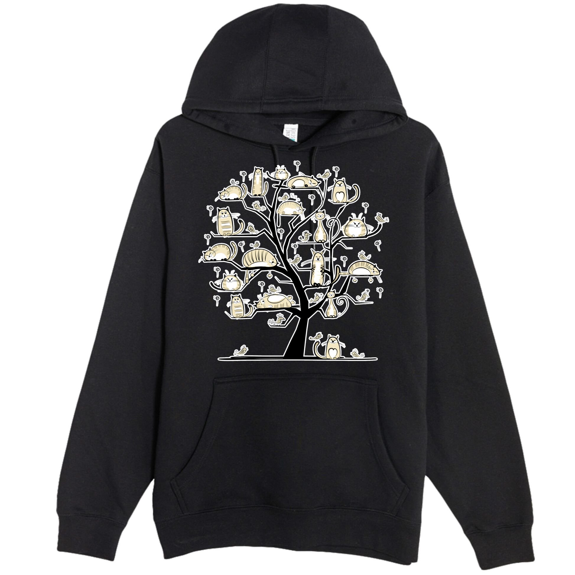 Cats On Trees Premium Pullover Hoodie
