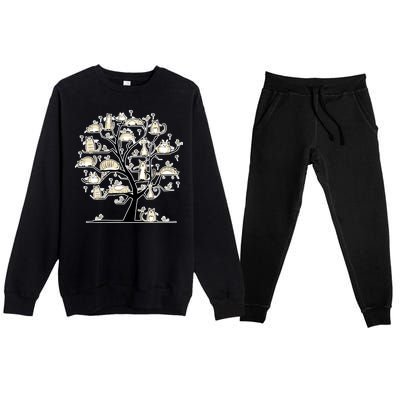 Cats On Trees Premium Crewneck Sweatsuit Set