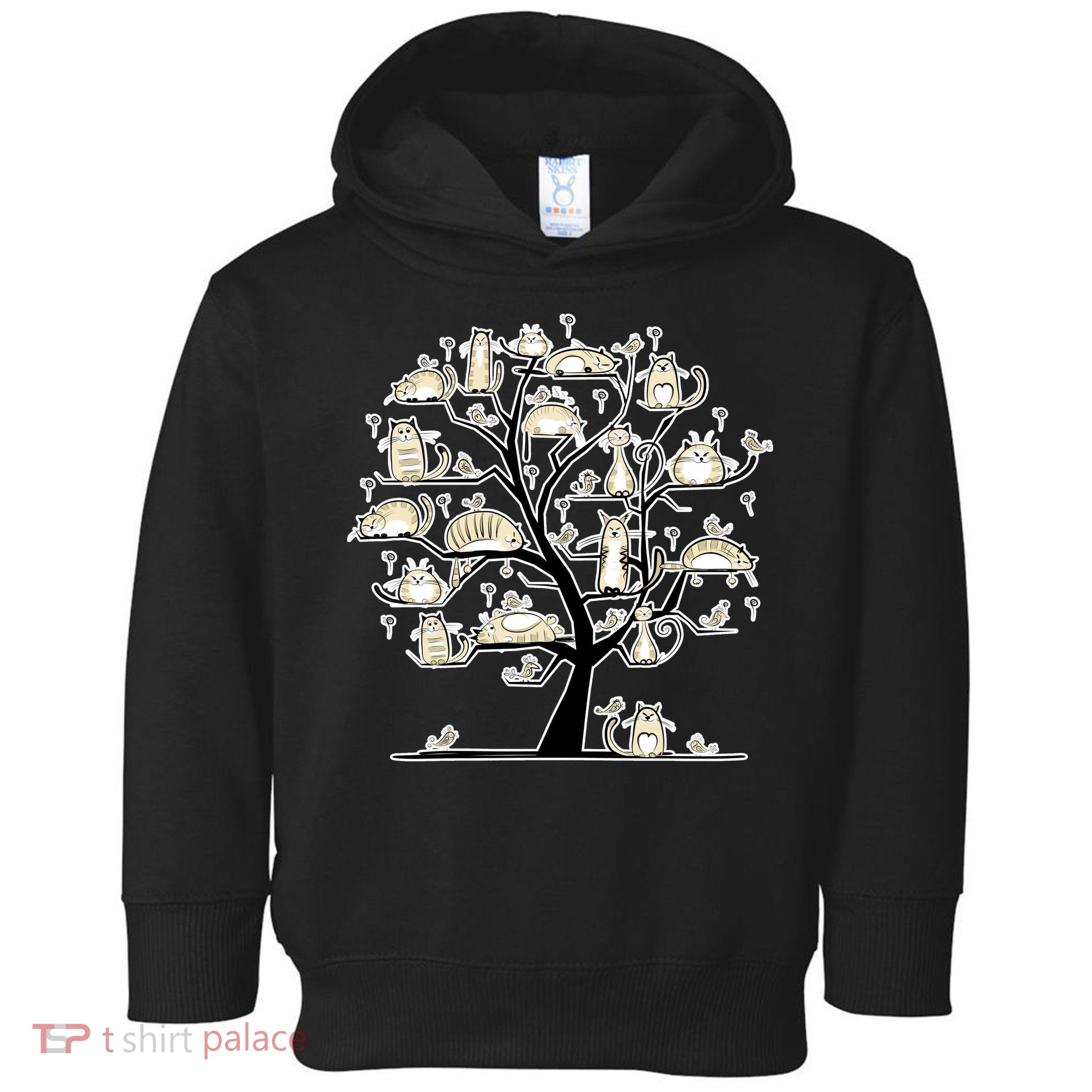 Cats On Trees Toddler Hoodie