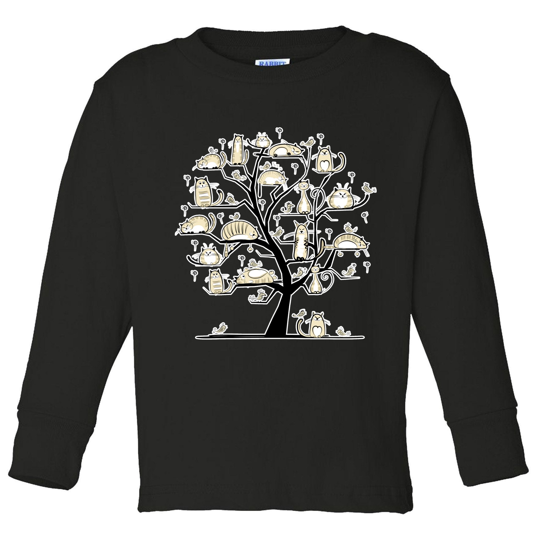 Cats On Trees Toddler Long Sleeve Shirt